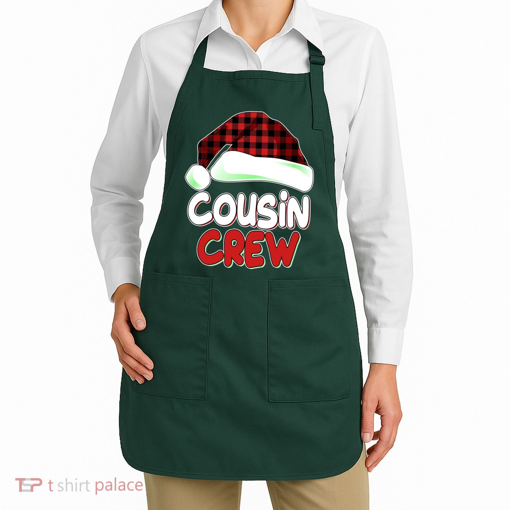 Funny Christmas Cousin Crew Matching Family Shirts Apron