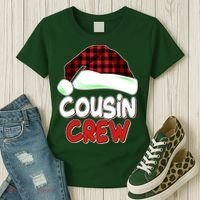 Funny Christmas Cousin Crew Matching Family Shirts Women's T-Shirt thumb 3