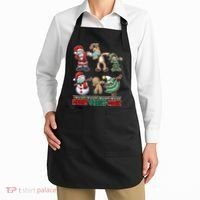 Funny Christmas Dabbing Merry Christ-Mask Apron thumb 2