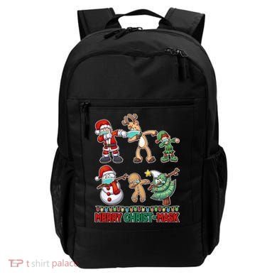 Funny Christmas Dabbing Merry Christ-Mask Backpack