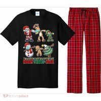 Funny Christmas Dabbing Merry Christ-Mask Pajama Set thumb 0