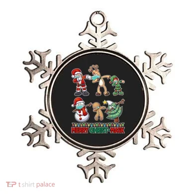 Funny Christmas Dabbing Merry Christ-Mask Ornament