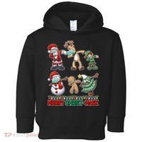 Funny Christmas Dabbing Merry Christ-Mask Toddler Hoodie thumb 0