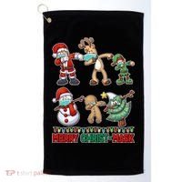 Funny Christmas Dabbing Merry Christ-Mask Golf Towel thumb 0
