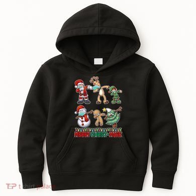 Funny Christmas Dabbing Merry Christ-Mask Kids Hoodie
