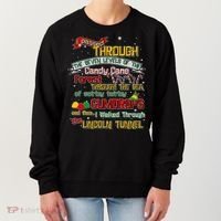 Funny Christmas Elf Map Women's Sweatshirt thumb 0