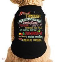 Funny Christmas Elf Map Doggie Tank thumb 0