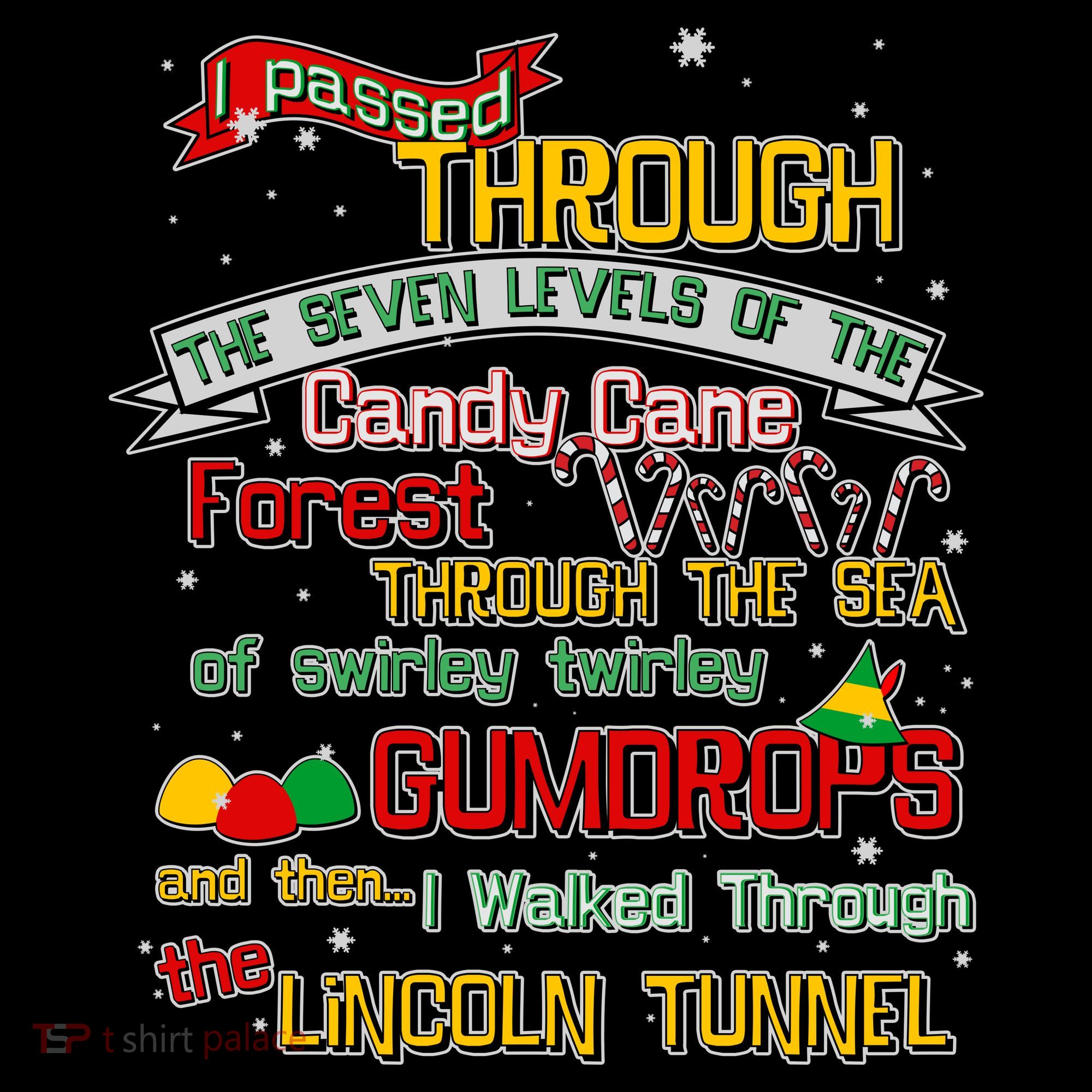 Funny Christmas Elf Map Doggie Tank