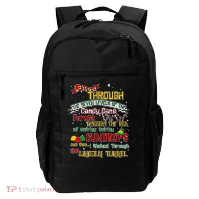 Funny Christmas Elf Map Backpack