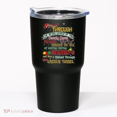 Funny Christmas Elf Map Tumbler