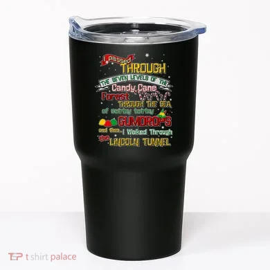 Funny Christmas Elf Map Tumbler