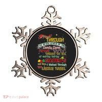 Funny Christmas Elf Map Ornament thumb 0