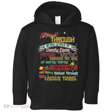 Funny Christmas Elf Map Toddler Hoodie