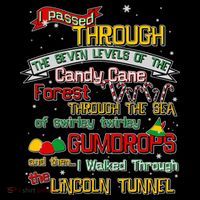Funny Christmas Elf Map Kids T-Shirt thumb 4