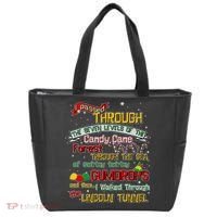 Funny Christmas Elf Map Tote Bag thumb 0