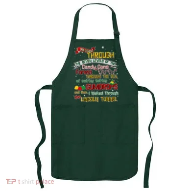 Funny Christmas Elf Map Apron