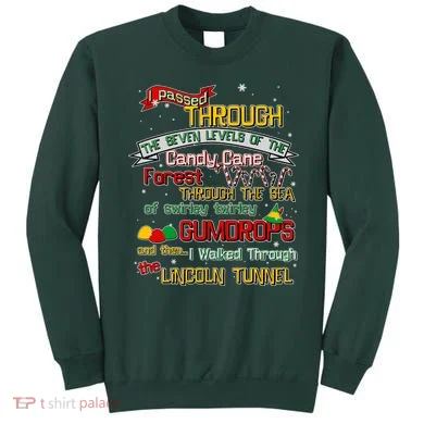 Funny Christmas Elf Map Sweatshirt