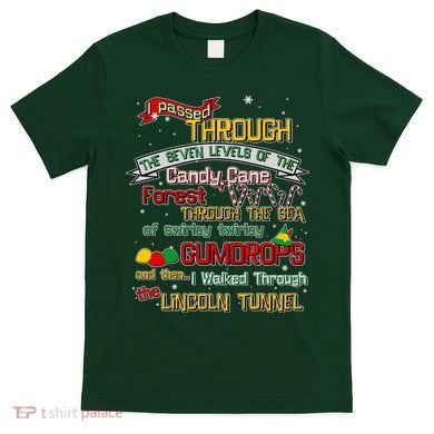 Funny Christmas Elf Map T-Shirt