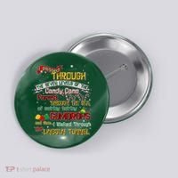 Funny Christmas Elf Map Button thumb 0