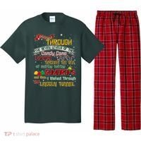 Funny Christmas Elf Map Pajama Set thumb 0