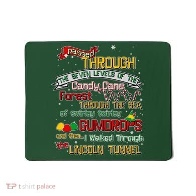 Funny Christmas Elf Map Mousepad