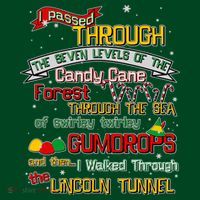 Funny Christmas Elf Map Women's T-Shirt thumb 6