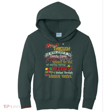 Funny Christmas Elf Map Kids Hoodie