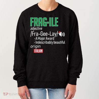 Funny Christmas Fragile Definition  Women's Sweatshirt