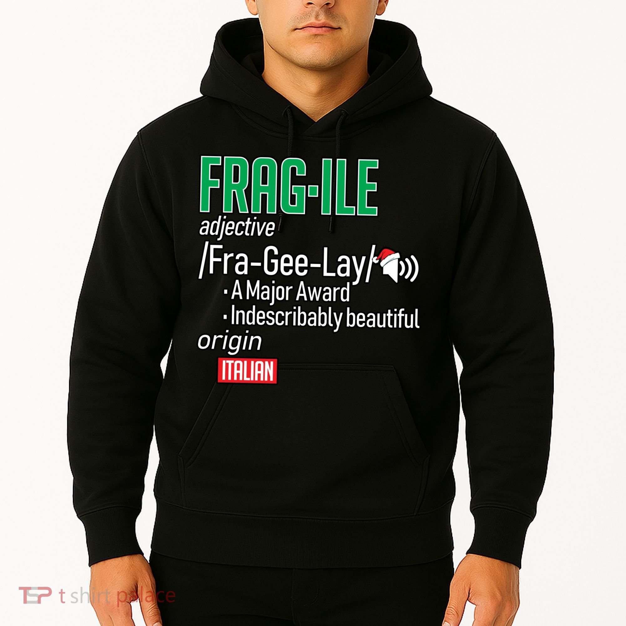 Funny Christmas Fragile Definition  Hoodie