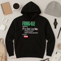 Funny Christmas Fragile Definition  Hoodie thumb 3