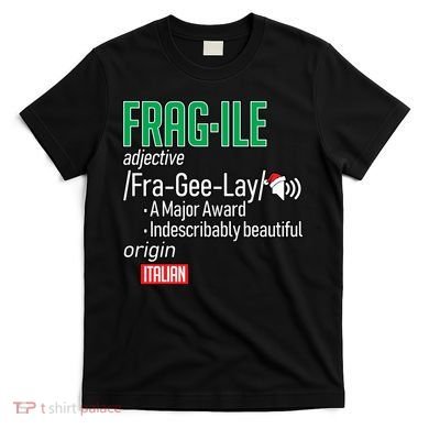 Funny Christmas Fragile Definition  T-Shirt