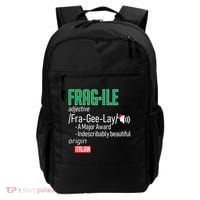 Funny Christmas Fragile Definition  Backpack thumb 0