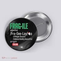 Funny Christmas Fragile Definition  Button thumb 0