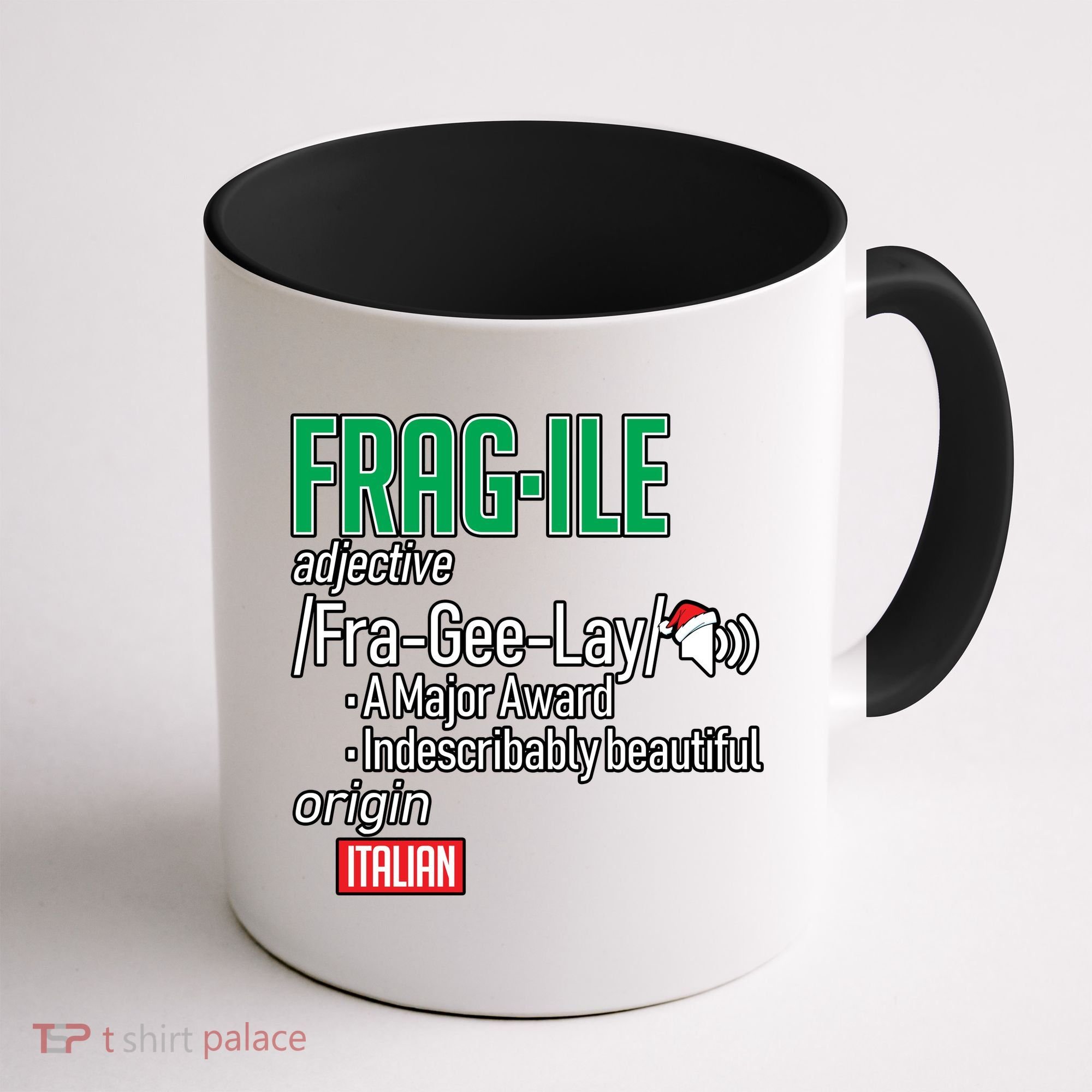 Funny Christmas Fragile Definition  Coffee Mug