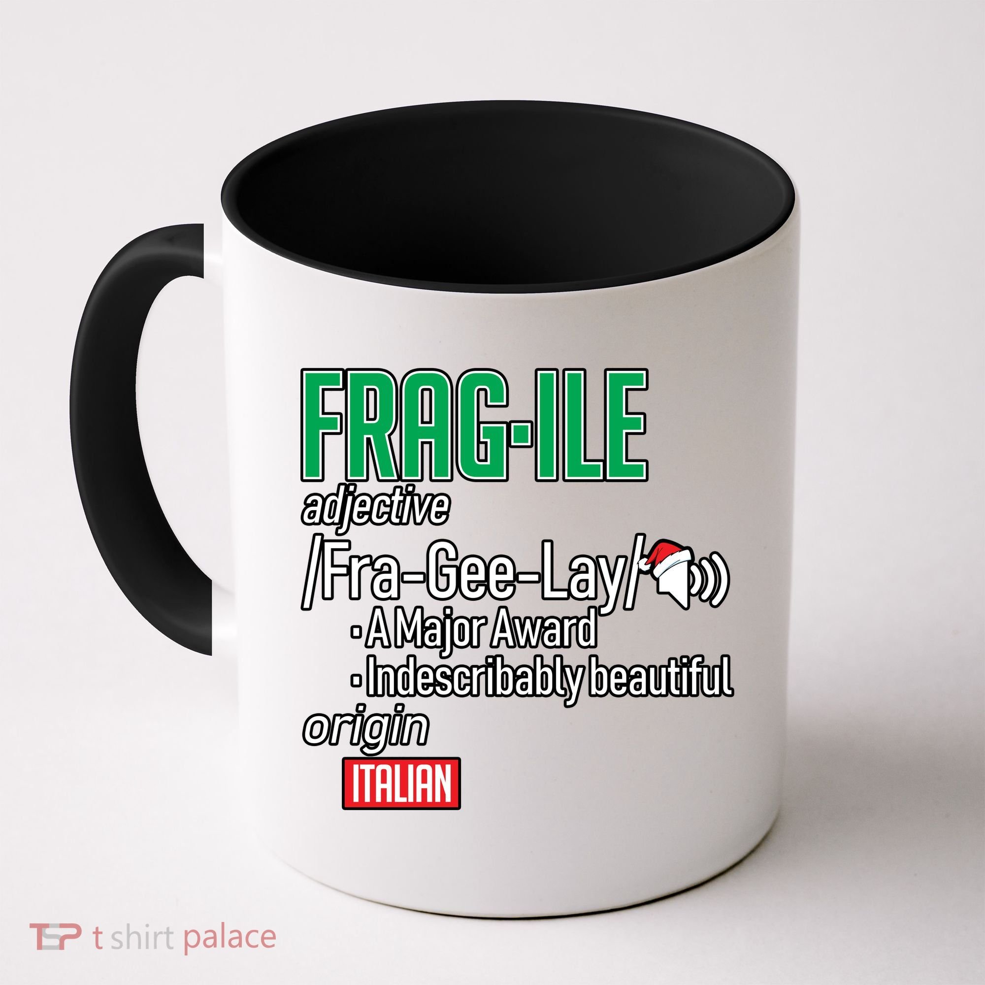 Funny Christmas Fragile Definition  Coffee Mug