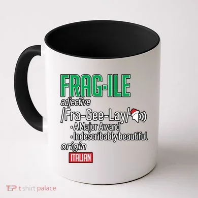 Funny Christmas Fragile Definition  Coffee Mug