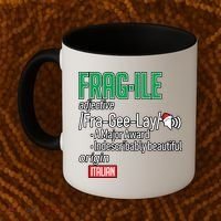 Funny Christmas Fragile Definition  Coffee Mug thumb 2