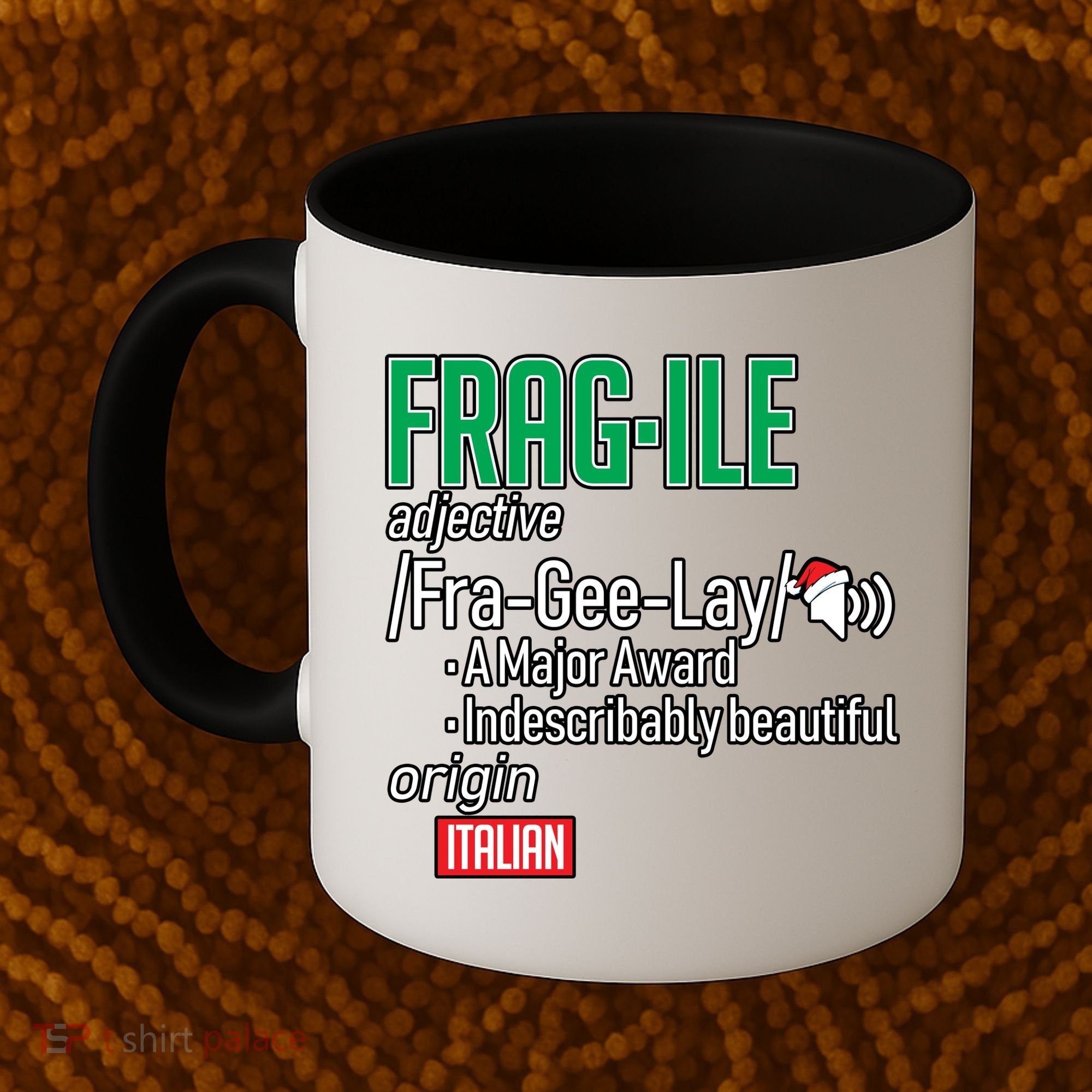 Funny Christmas Fragile Definition  Coffee Mug