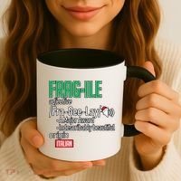 Funny Christmas Fragile Definition  Coffee Mug thumb 3