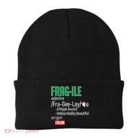 Funny Christmas Fragile Definition  Beanie thumb 0