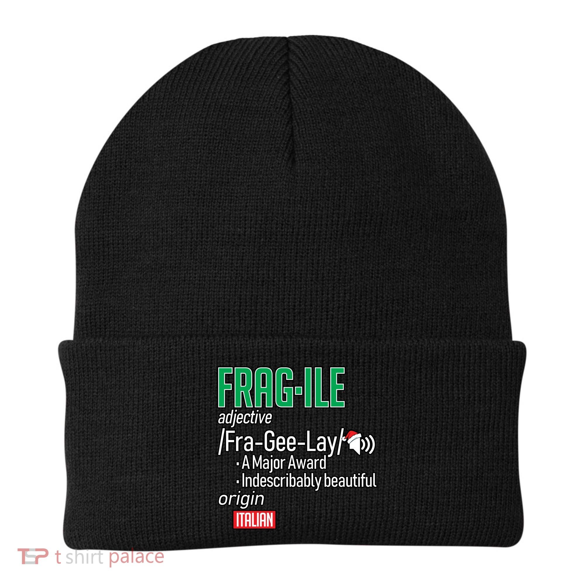 Funny Christmas Fragile Definition  Beanie
