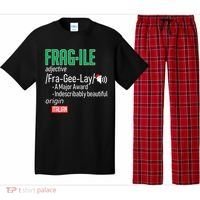 Funny Christmas Fragile Definition  Pajama Set thumb 0