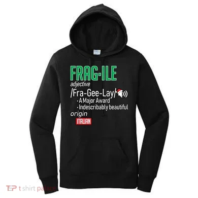Funny Christmas Fragile Definition Women's Hoodie