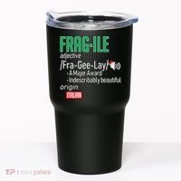 Funny Christmas Fragile Definition  Tumbler thumb 0