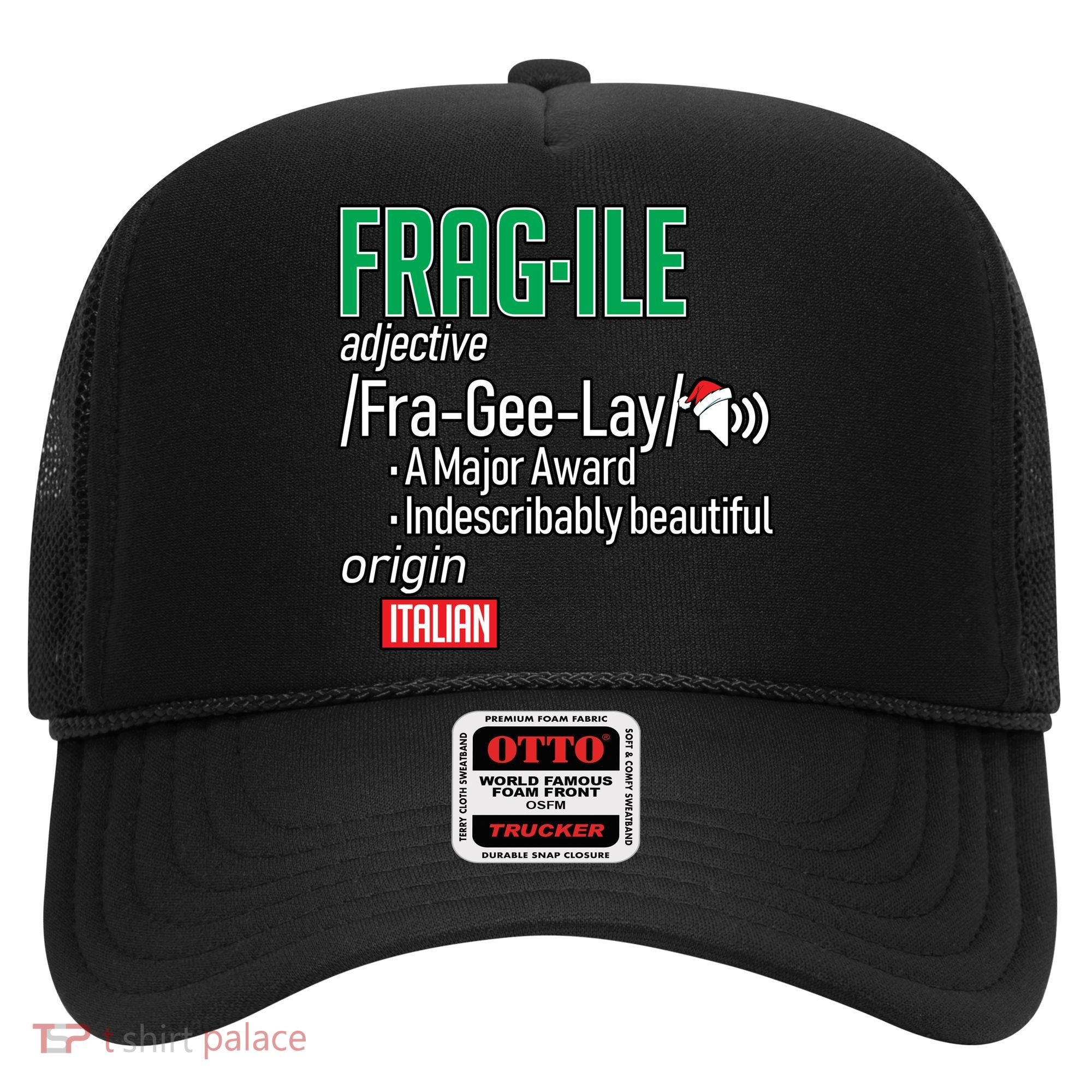 Funny Christmas Fragile Definition  Hat