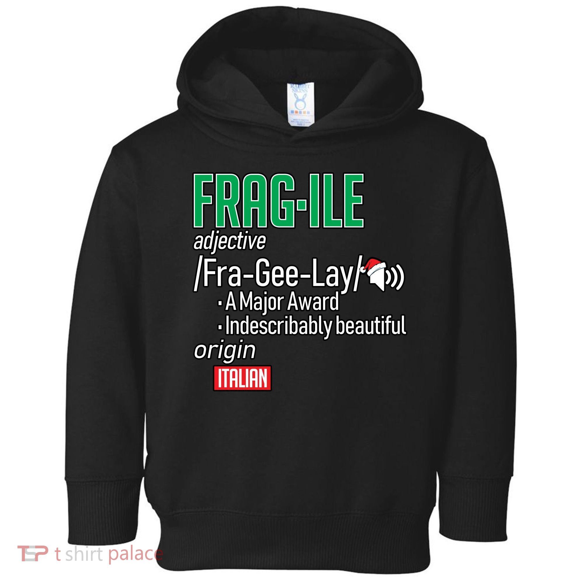 Funny Christmas Fragile Definition  Toddler Hoodie