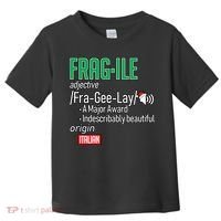 Funny Christmas Fragile Definition  Toddler T-Shirt thumb 0