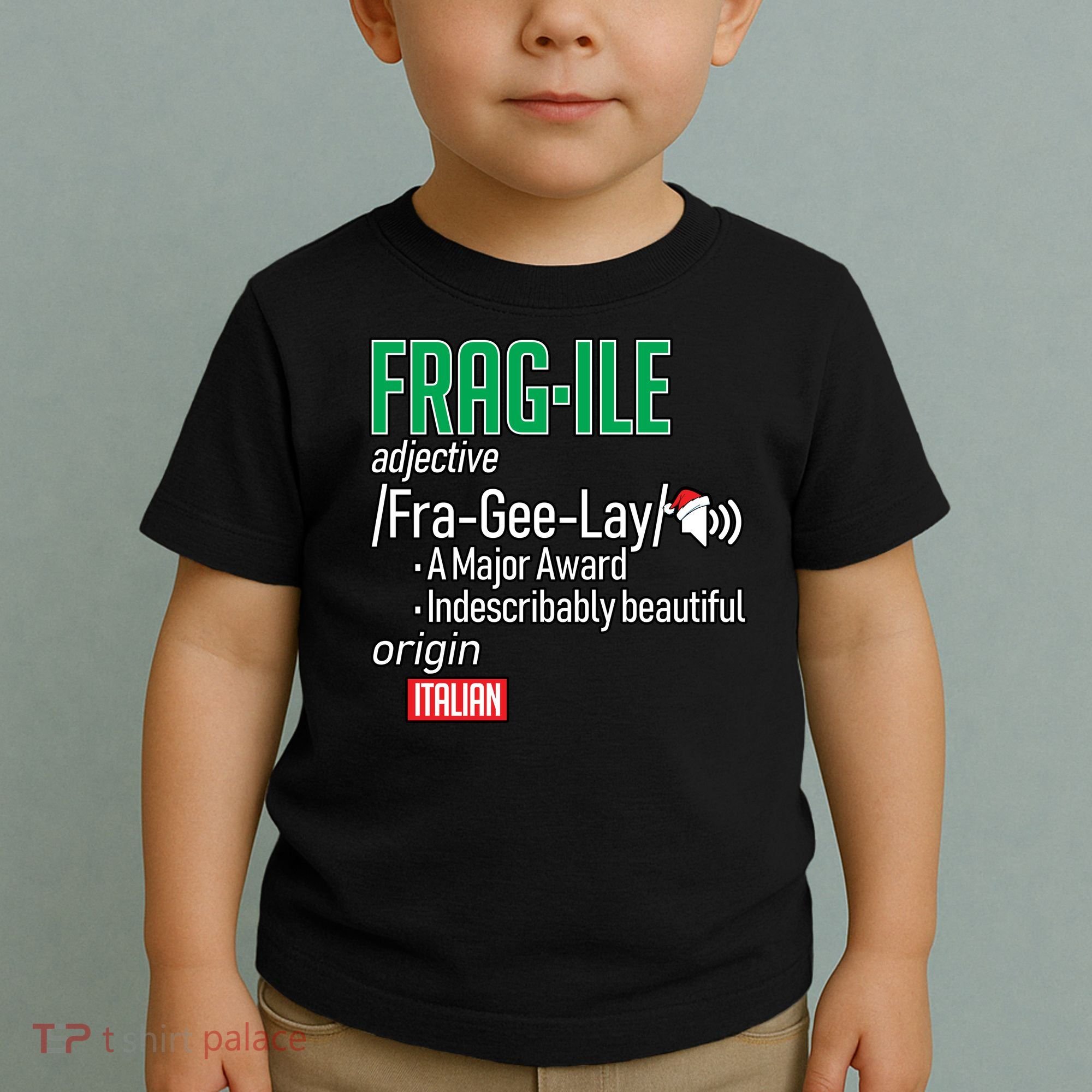 Funny Christmas Fragile Definition  Toddler T-Shirt