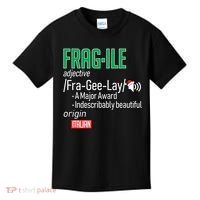 Funny Christmas Fragile Definition  Kids T-Shirt thumb 0