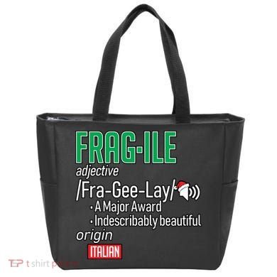 Funny Christmas Fragile Definition  Tote Bag